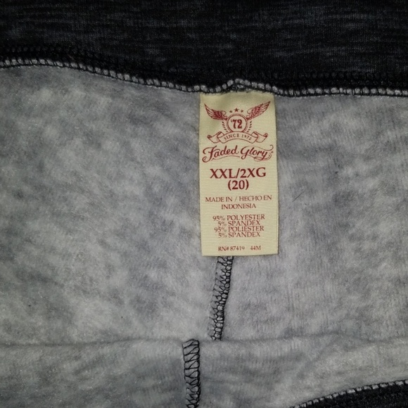 NWOT Faded Glory thermal leggings - Picture 2 of 2